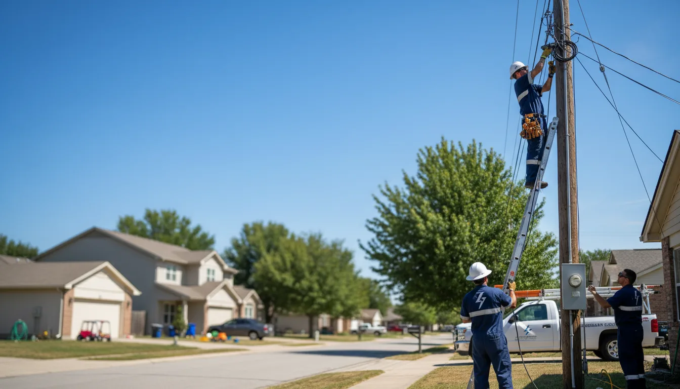 Residential electrician providing installation services in Peru, IA